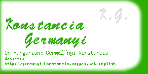 konstancia germanyi business card